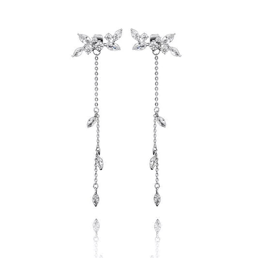 Beautiful & Quality S925 Sterling Silver Elegant Drop Earrings